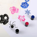 Woxin DIY Nail Art Tools Drawing Template with Round Head Dauber Foam Sponge Card for Making Paintings and Stamping Ink