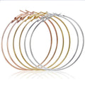 Hot Sale Big Size Hoop Earrings Women Giant Nickel Free Gold Plated Round Hoop Earring for Women