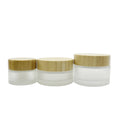 Hot Selling Glass Scrub Body Butter Container Frosted Cosmetic Jar Glass Cosmetic Skincare Cream Jars