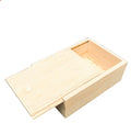 14*10cm Small Pine Wood Gift Packaging Box Sliding Lid Unfinished Rustic Mini Wooden Gift Box