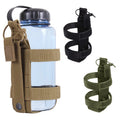 Outdoor Adjustable Woven Water Bottle Cover With Bag Water Cup Waist Bag Molle Bottle Rack Backpack Hanging Storage Bag MegaBDM