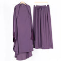 2024 New Women's Dubai Big Swing Solid Color Long-sleeved One-piece Hijab Suit Dress Loose for Muslims