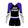 Ace Sports Wholesale Girls Shiny Dance Leotard Long Sleeves for Girls and Wear Clothing Children Gymnastics Competition Leotards