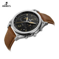 TOP Quality Factory Wholesale Male Brand Quartz Watches Leather Custom Logo Pilot Watch Luxury Design quartz Movement for Men