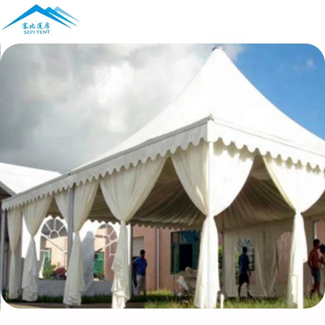 Marquee Gazebo Canopy Trade Show Tent Waterproof 5x5 Pagoda Tents for Events Outdoor