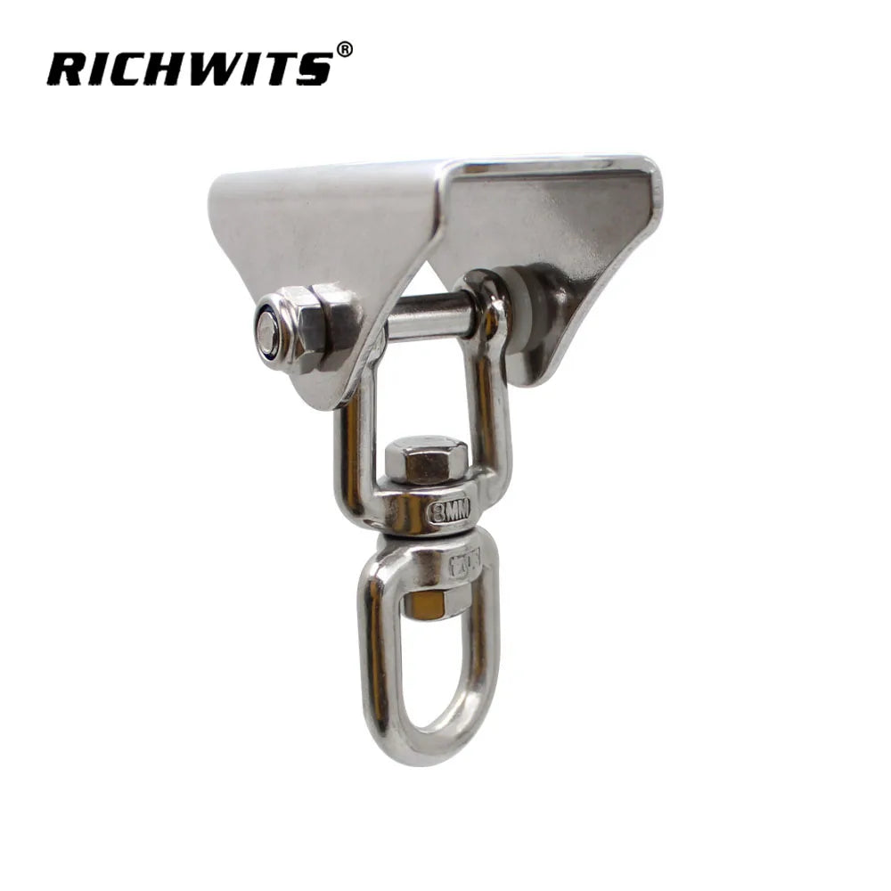 Factory Supply Stainless 304 360 Degree Swivel Ceiling Hook Hanging Hardware Kit for Swing Hammock Chair  Yoga Boxing
