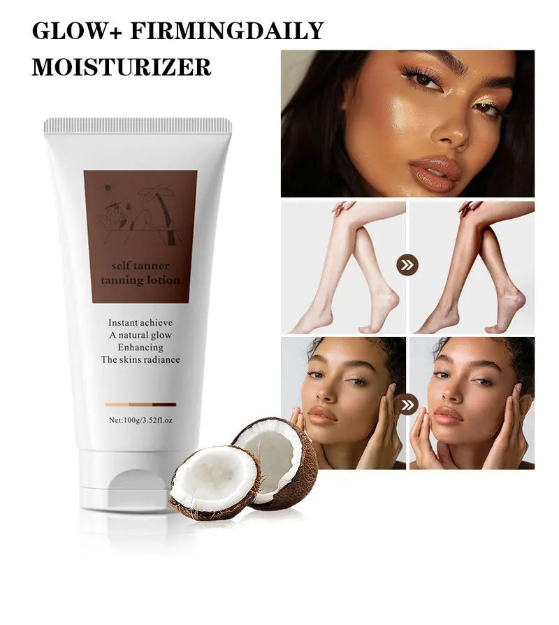 European American Natural Bronze Tanning Body Cream Moisturizing Sunbathing Lotion for Sunburn Prevention Beauty Personal Care