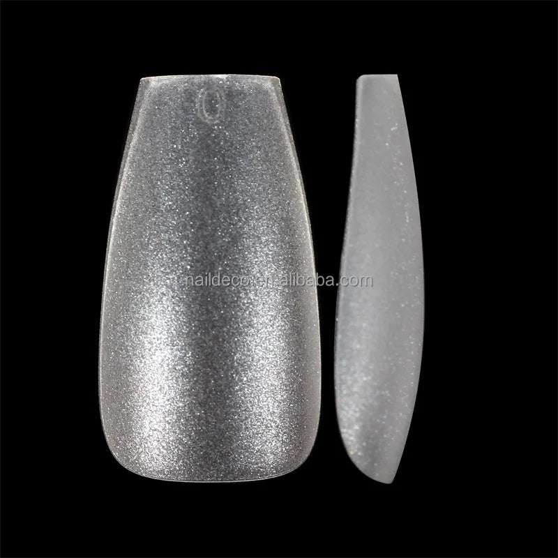 Faux Nails Art for Women and Girls 6 COLORS Press on Nails Medium Coffin / SQUARE  False Nails Light Pink Matte