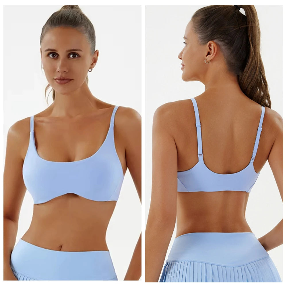 Wholesale Sports Bra Fitness Women Workout Running Tank Top Female Backless Breathable Gym Sports Underwear Yoga Bra Women
