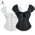Top Quality Solid Black Female Fashion Dress Crop Tops Off & One Shoulder Wedding Corset Top Woman Lingerie