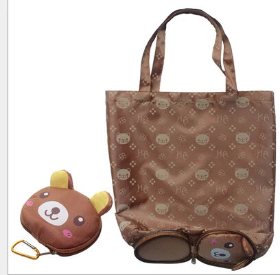 New Foldable Bag ECO Storage Reusable Animal Shopping Bag Handbag Grocery Tote Bag