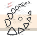 Wholesale in Stock Top Quality Webbing Adjuster Strap Triangle Plastic d Ring Buckle for Bags Parts Accessories