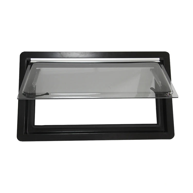900x450mm Right Angle Double Glazed Acrylic Windows with Roller Blind and Fly Net Caravan New Strong RV Window Factory