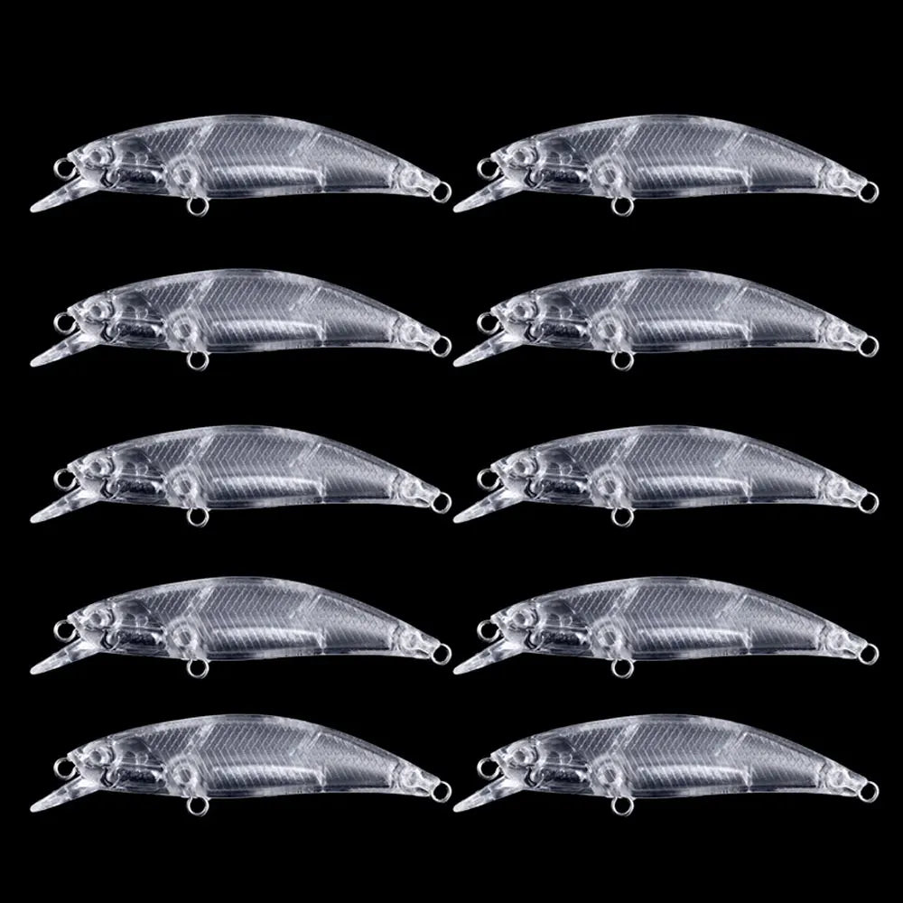 High Quality 6.8cm 6g Hard Baits Unpainted Blank Minnow Fishing Lures