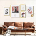 Nordic Minimalist Abstract Living Room Decoration Painting Combination Picture Frame Photo Wall Oil Painting