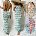 2025 Summer Resort Hot Sale Hollow Out Beach Tunic Dress Women's Crochet Sun Protective Anti-See Through Bikini Cover up Dress