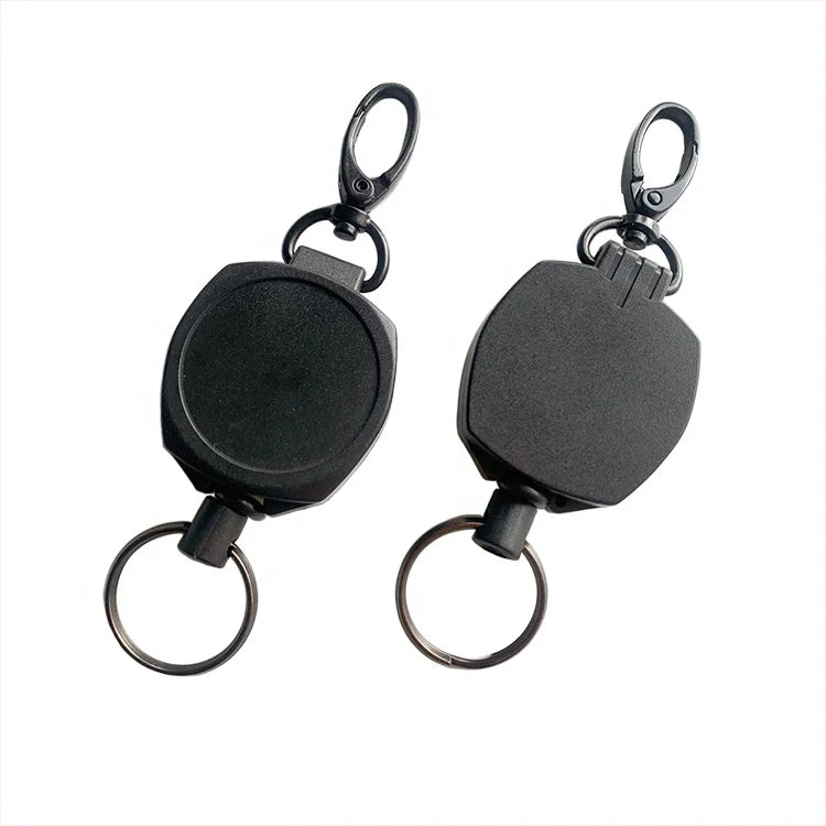 Heavy Duty Plastic Retractable Badge Reel Custom Logo Fancy Plastic Yoyo ID Card Holder Clip Steel Wire DIY Nurse Pull Reel