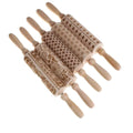 Hot design Kitchen mini wooden  rolling pin wood embossed