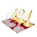 Elegant Clear Acrylic Wedding Standing Table Number Wedding Table Number Sign Mirror Party Table Decoration