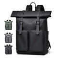 Custom logo Fashion Large Capacity Rolltop Laptop Backpack Waterproof Durable Men's Travel Laptop Backpack Student Computer Bag
