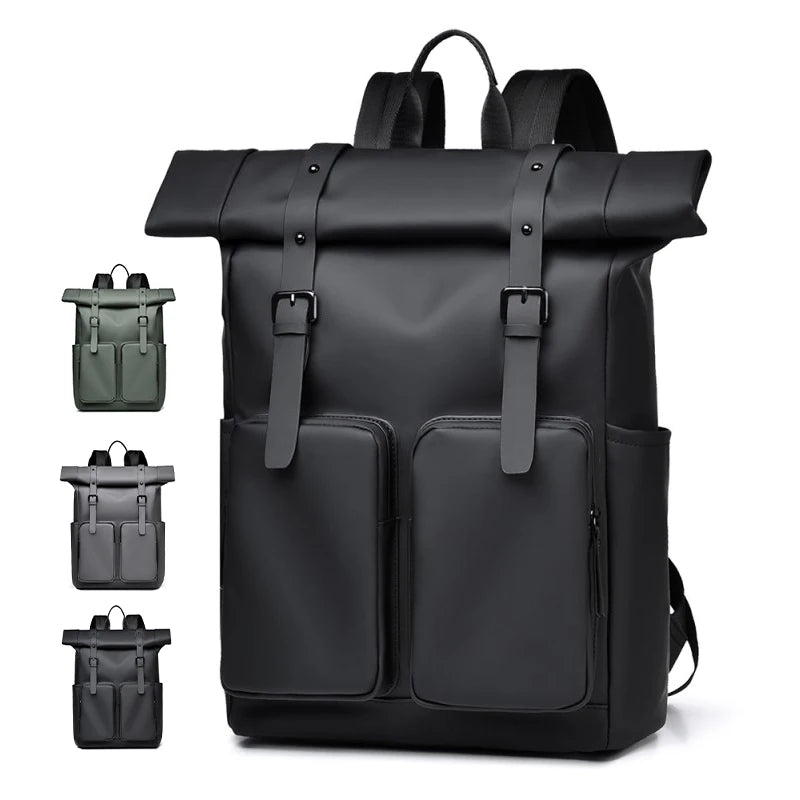 Custom logo Fashion Large Capacity Rolltop Laptop Backpack Waterproof Durable Men's Travel Laptop Backpack Student Computer Bag