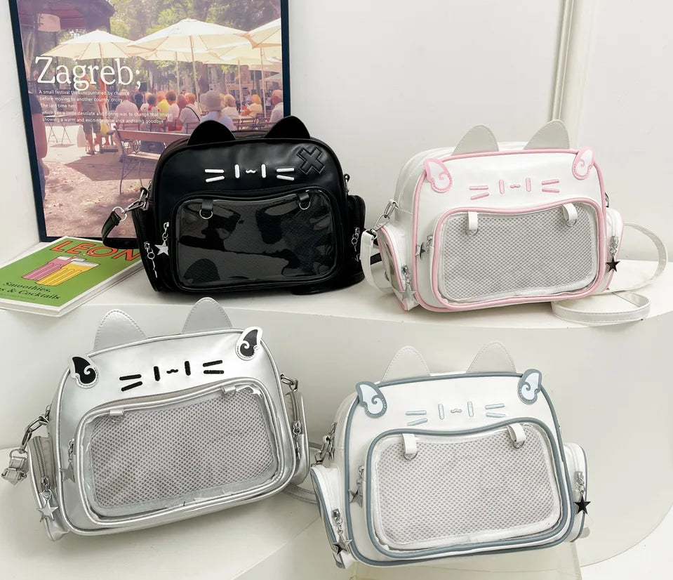 Wholesale clear Window Ita School Backpack Personalized Custom Ita Bag Manufacturer
