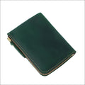 New Stylish Crazy Horse Leather Credit Card Holder Large-Capacity Zipper Practical Top Layer Cowhide Business Wallet Classic