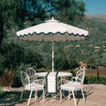 Give $500 Cash Coupon Modern Waterproof Hanging Parasol Umbrella Set with Granite Base for Outdoor Furniture Gym & Hotel Use