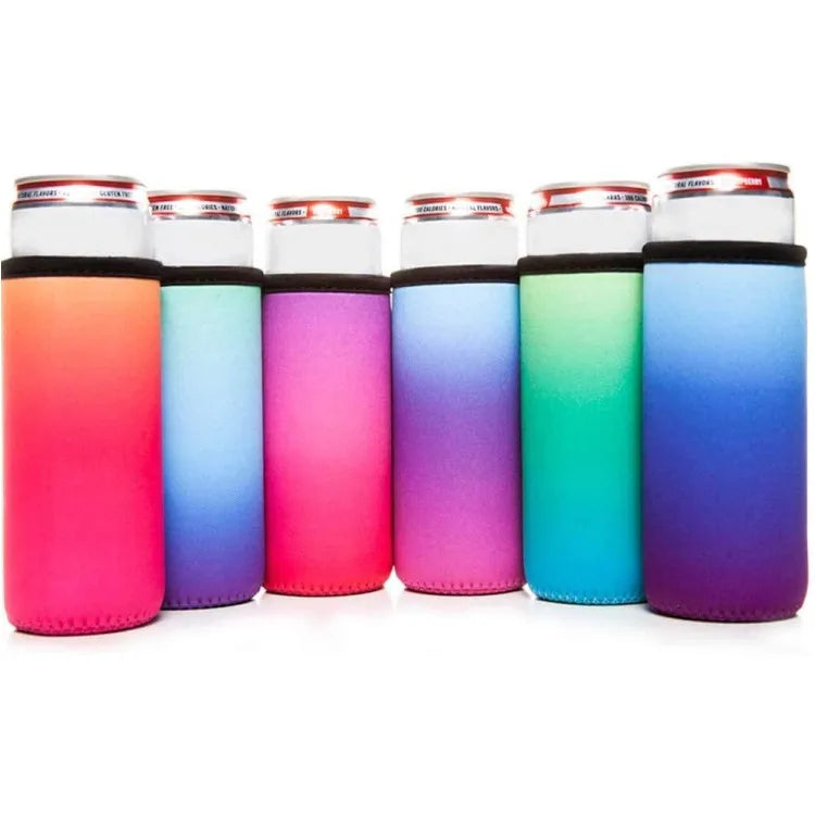 Summer Popular Beer Slim Can Cooler 12 oz Tall Insulated Neoprene Can Sleeves Stubby Holder