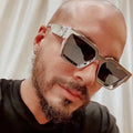 CROESUS Classic Retro Square Full Rim Oversized Sunglasses with UV400 Protection PC & Metal Frame 24 Colors Unisex