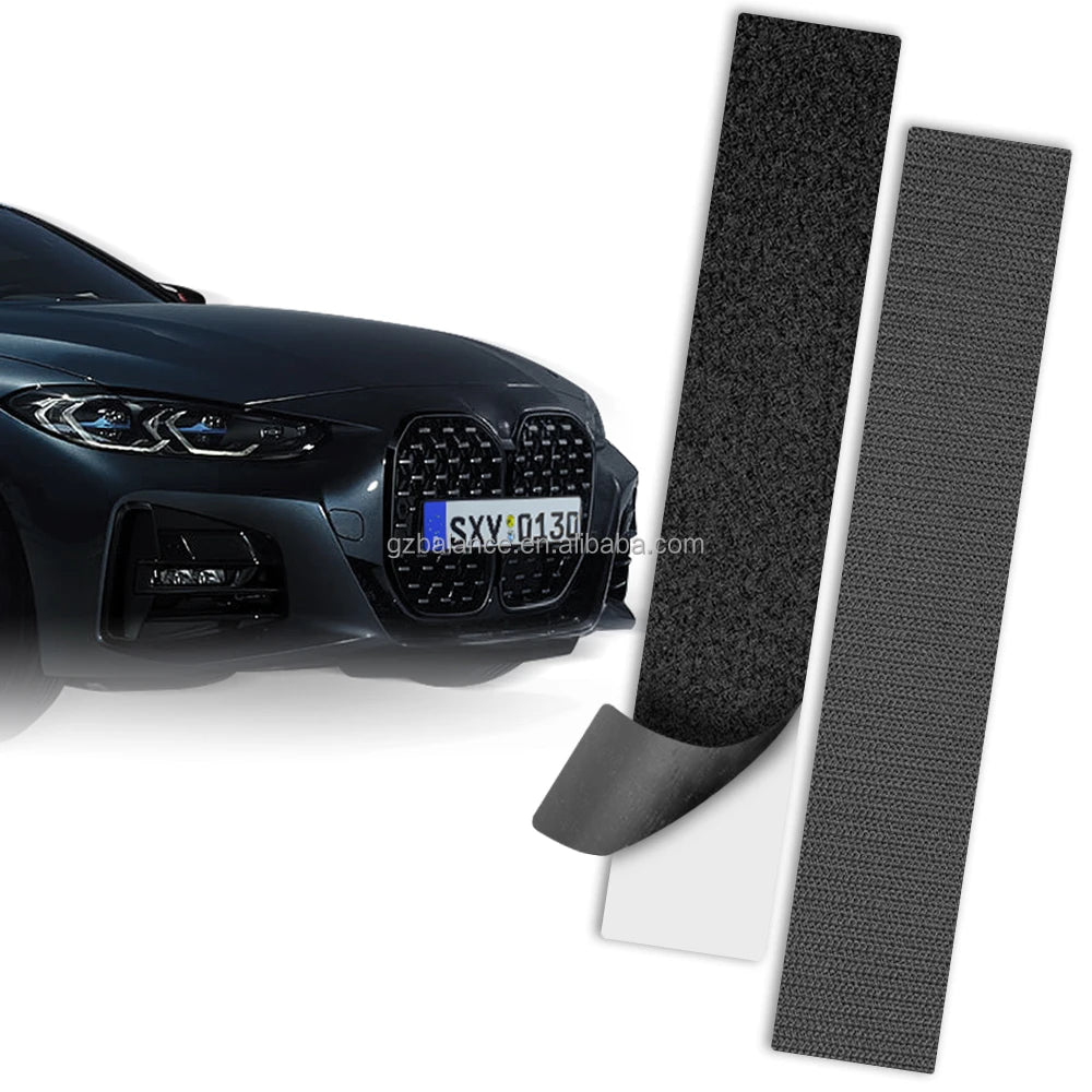 Hot-selling Car Number Plate Holder Adhesive Car License Hook and Loop Tape Universal Hook & Loop Fastener Tape for Vehicles