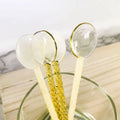 Well Designed Folk Art Twist Spoon Heat-Resistant Borosilicate Glass Spoons 15cm Customized Color Multifunction Europe Wedding