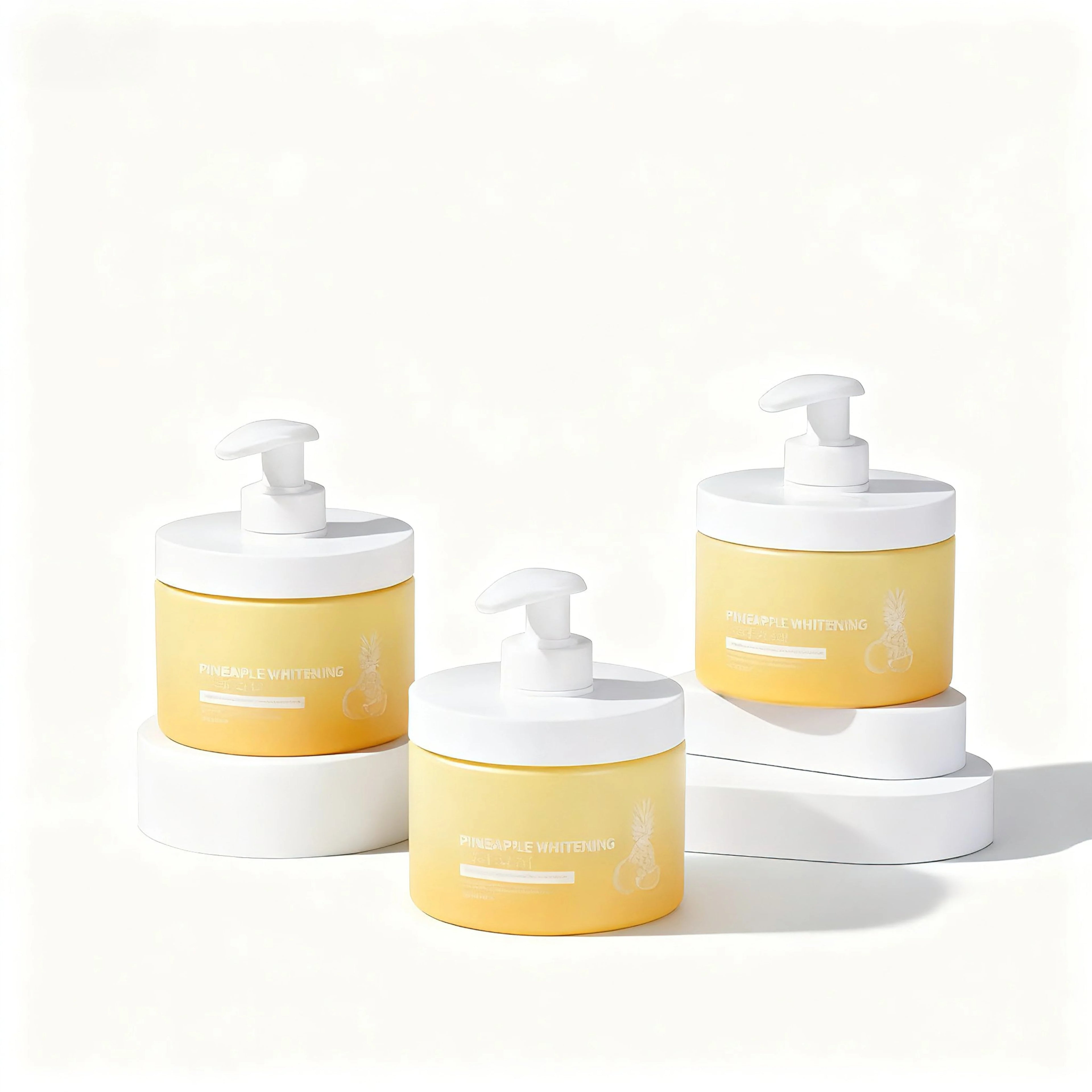300ml 400ml 500ml 800ml 10000ml  PET Jar for Shampoo Shower Gel Hare Car Bottle with Lotion Pump Lid