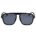0319 Vintage Large Framed Plastic Framed Sunglasses square Framed Black Sunglasses