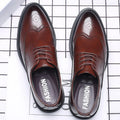 New Arrival Fashion Casual Men PU Leather Dress Shoes Breathable Gentleman Shoes