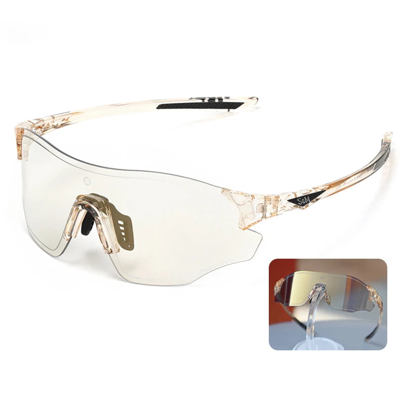 New Arrival Photochromic Sports Eyewear Red Blue Cycling Sunglasses Bike Glasses MTB Glasses Bicycle Accessories Goggles