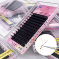 PBT Y Lash Extensions  Lashes YY 100% Hand Made Korean Lash Extensions Premade Fans Mink Black 8d Dd Curl 10 Pcs 12 Lines