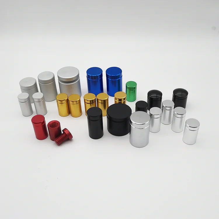 Best Price Walron Brand Multi-Color Aluminium Wall Mounted Sign Standoffs 13x19mm Model WAF-1313-BK for Acrylic