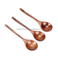Hot Sale 7.8in Japanese Style Eco-Friendly Wooden Spoon Short Handle 30mL Capacity for Soup Tea Kids' Meals-Camping Home Use