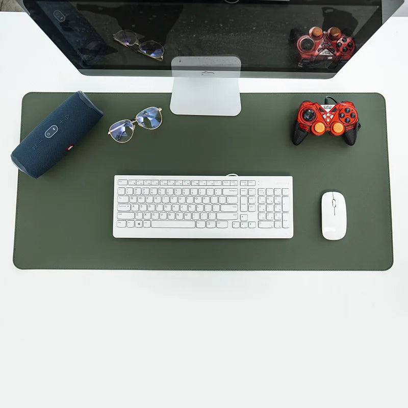 Factory Price 70x35cm MousePad Resting Surface Protective Dining Desk Writing Mat Easy Clean PU Leather Mat Laptop Mouse Padspad