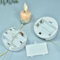 DIY Led Candle Light Moving Wick Light Source With AA Battery Case Plastic Switch Cover Wax Candles Lighting Accessories