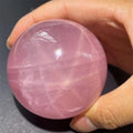 Star Light Rose Quartz Sphere Natural Gemstone Ball Healing Quartz Crystal Sphere for Decoration