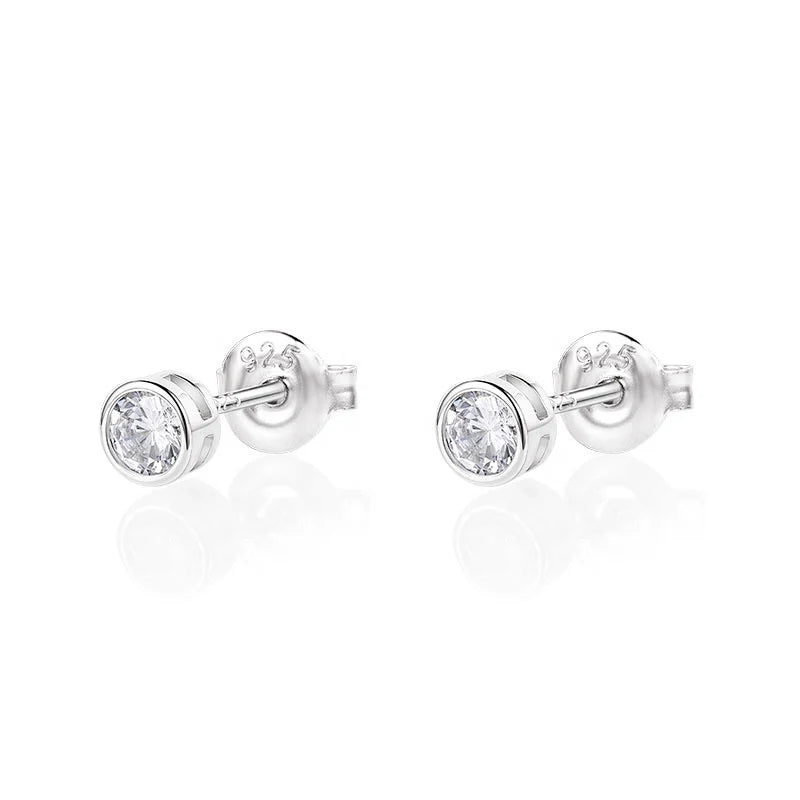 Silver 925 Sterling Earrings Jewelry Women