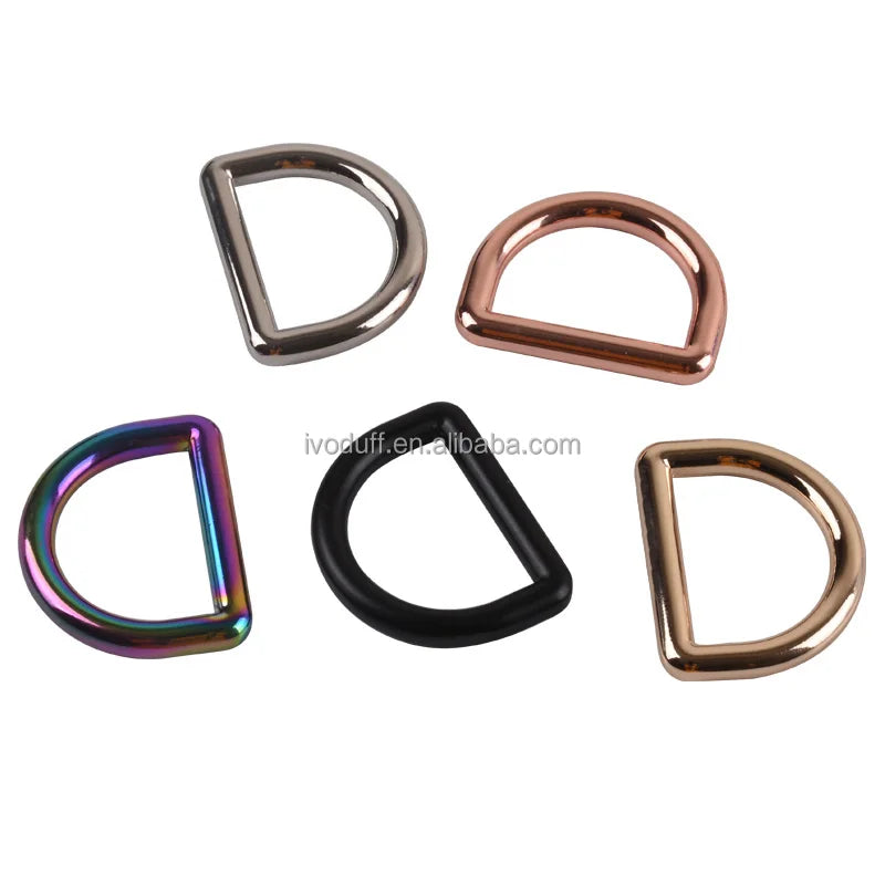 25mm Zinc Alloy D Rings Buckle for Handbags Pet Collar Metal D Ring