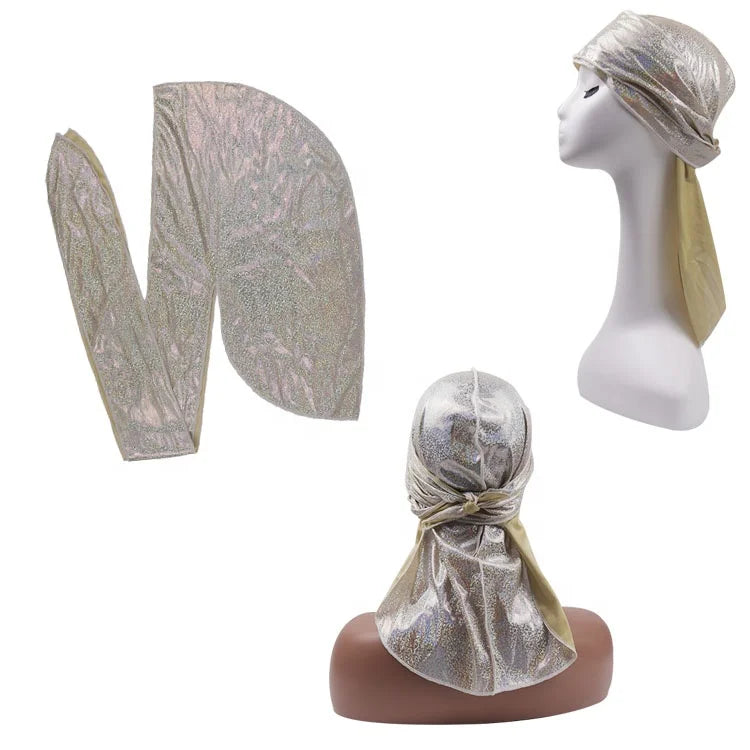 Wholesale Satin Silk Designer Colorful Luxury Shinny Competitive Price Durag