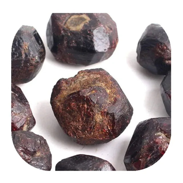 Wholesale Natural Round Rough Garnet Stone Raw Raw Precious Stones Raw Precious Stones Raw Carving Stone Garnet Stones for Sale