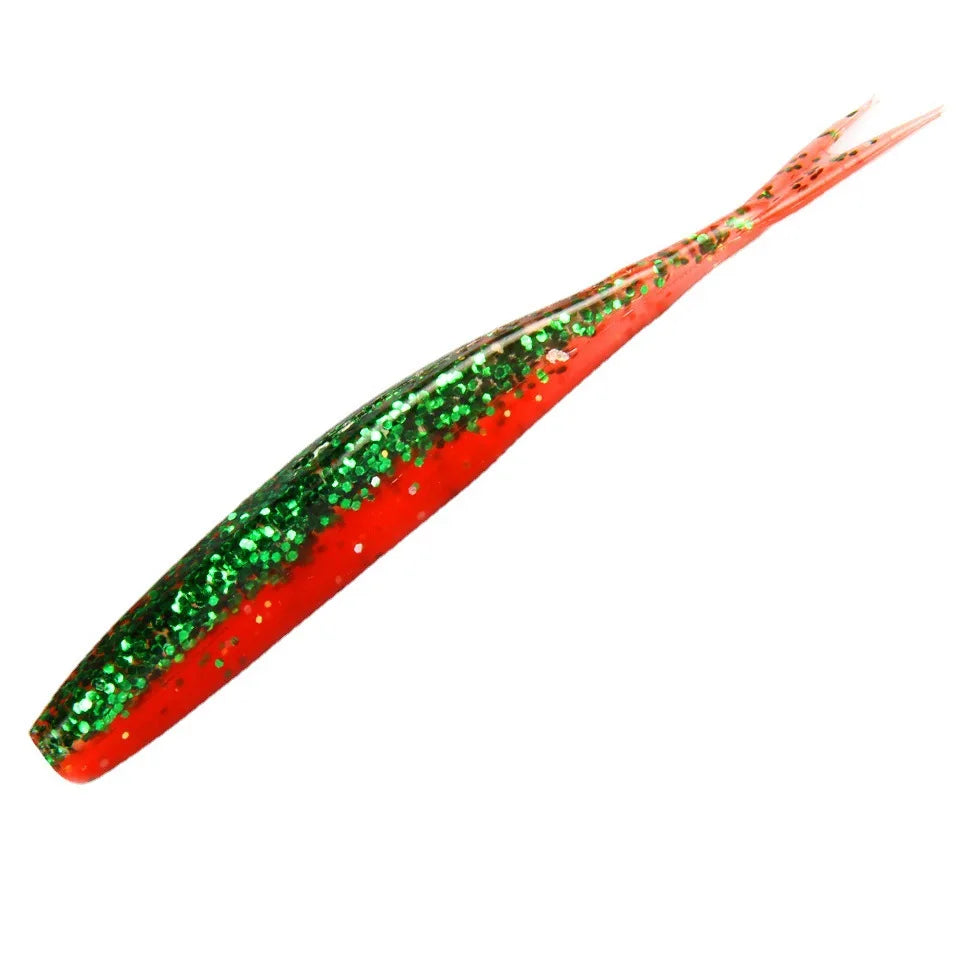 SNEDA New Fishing Lures 75mm1.8g 15pcs/bag Soft Lure Artificial Bait Predator Tackle Jerkbaits for Pike and Bass