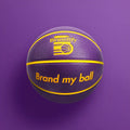 Custom Outdoor Purple Pu Leather Balls Basketball in Bulk