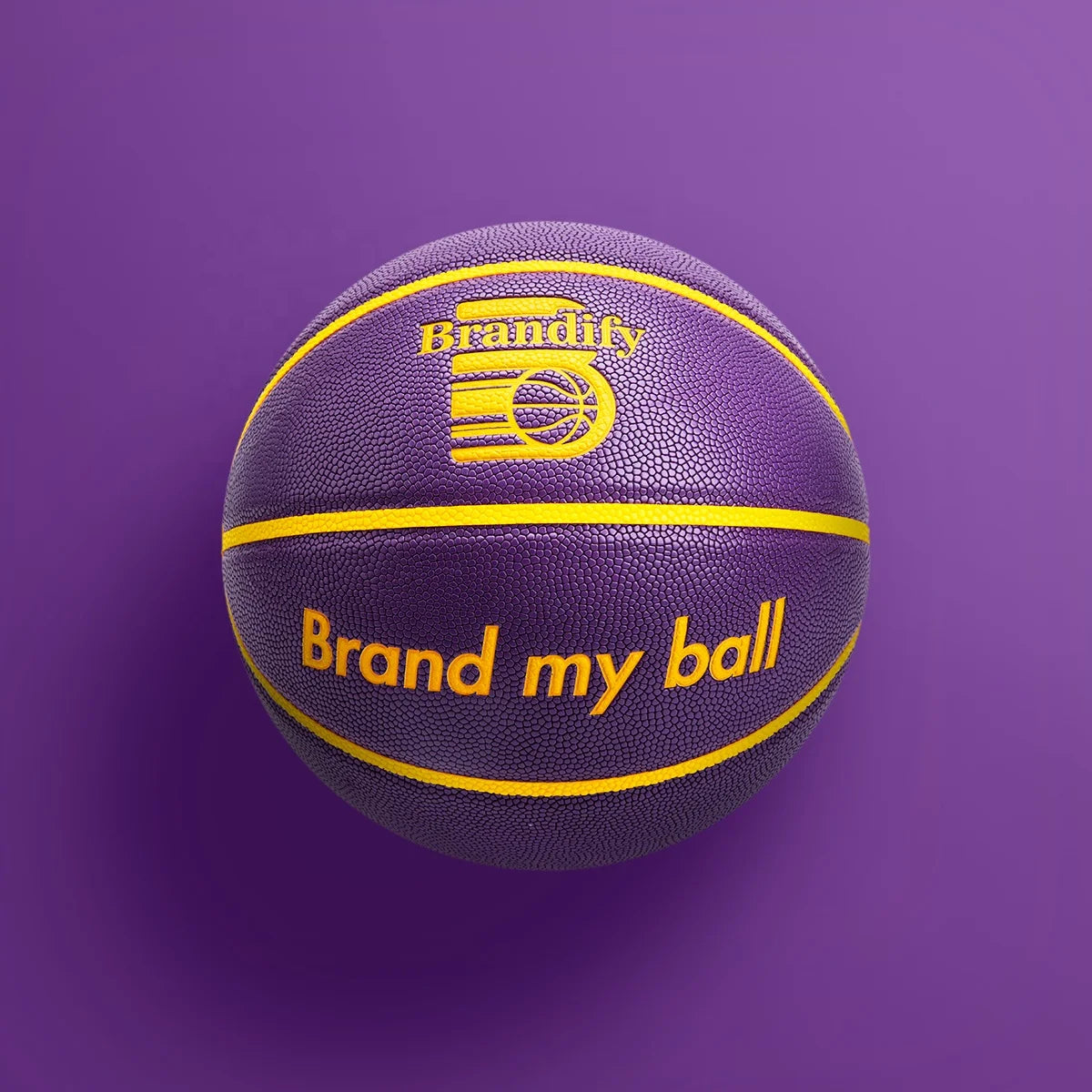Custom Outdoor Purple Pu Leather Balls Basketball in Bulk