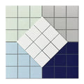 Solid Color Ceramic Mosaic Tile   Bathroom Lattice Wall Tiles Floor Tiles 300*300mm